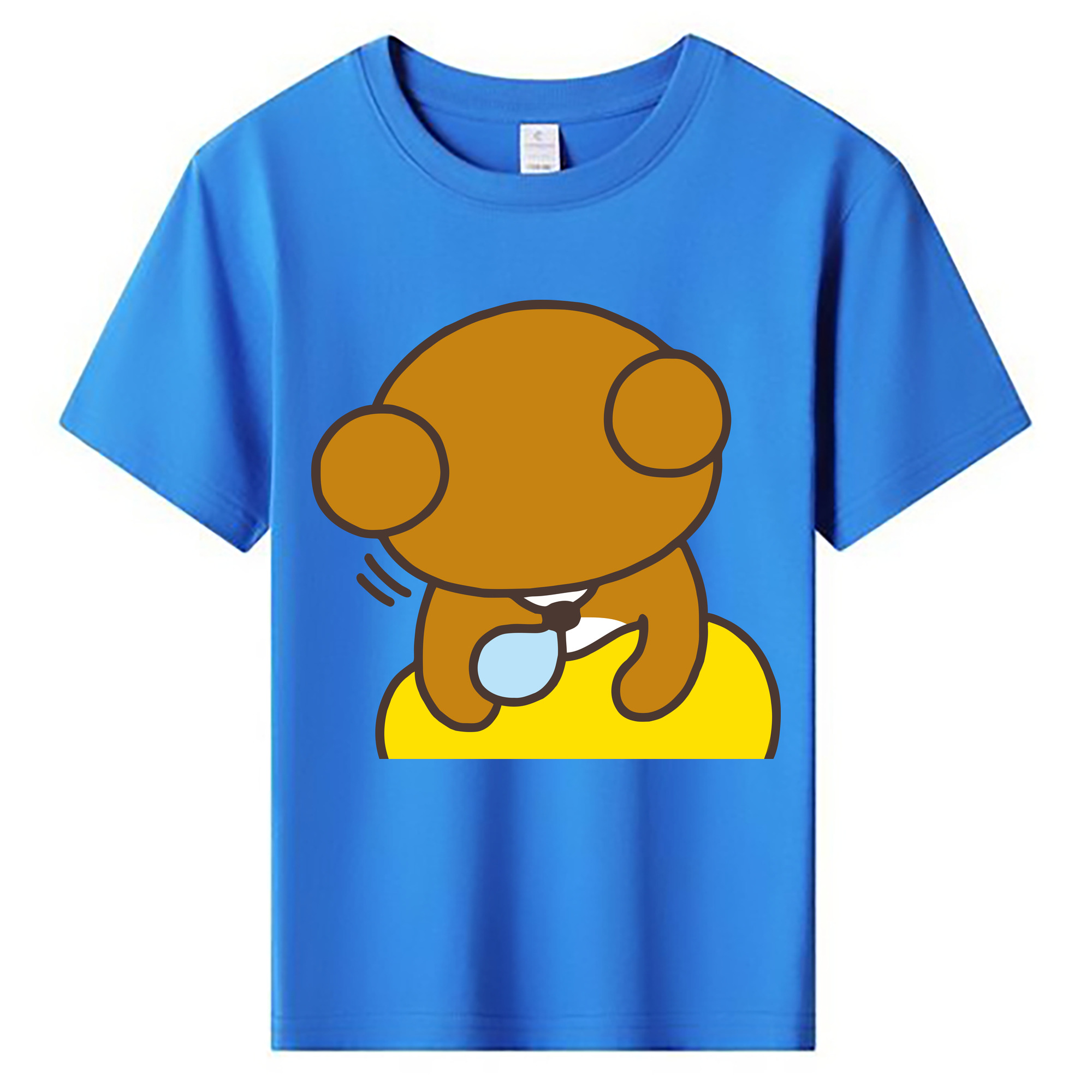 （画像用） リラックマ リラックマ キイロイトリ Rilakkuma Korilakkuma Kiiroitori 綿100％キッズTシャツ（フロントプリント）